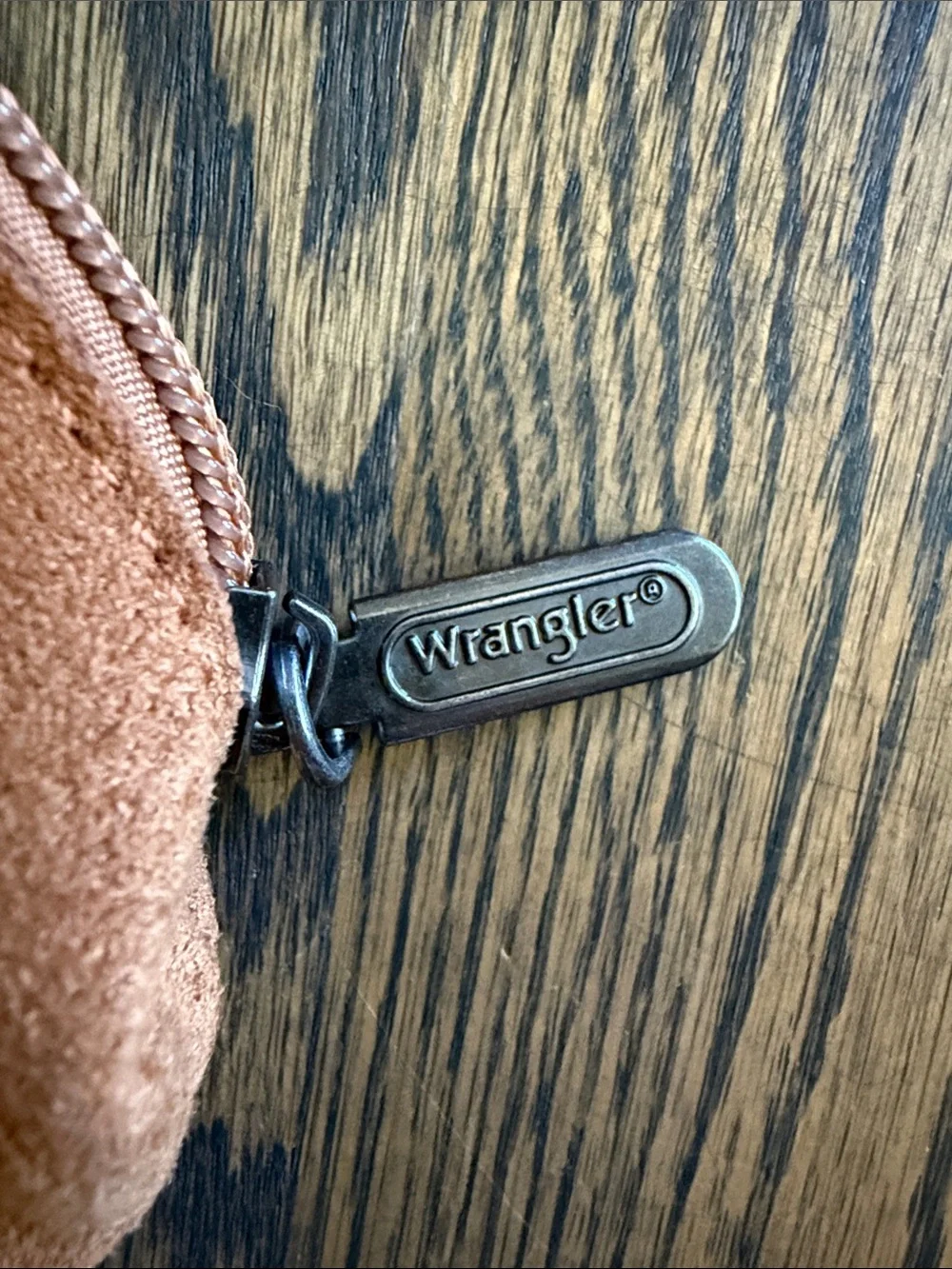 Wrangler Brown Suede Pouch